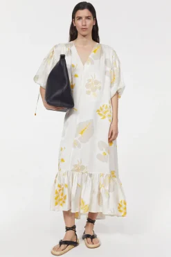 Dakota Leaf Hammered Dress^Rodebjer Outlet