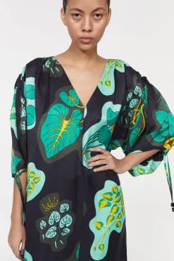 Dakota Leaf Hammered Dress^Rodebjer Outlet