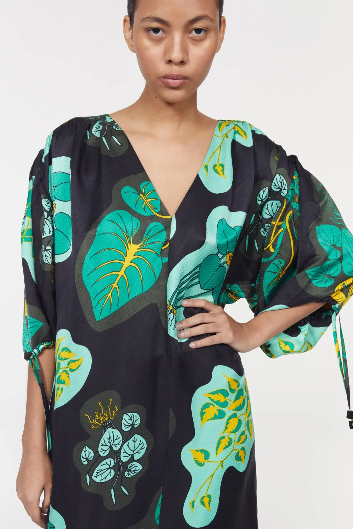 Dakota Leaf Hammered Dress^Rodebjer Outlet